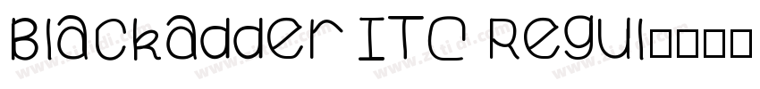Blackadder ITC Regul字体转换